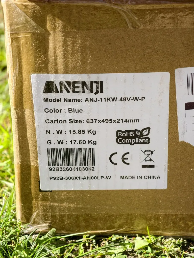 Гібридний сонячний інвертор Anenji 11KW 48V • Паралельна версія • Кольоровий дисплей — фото 8