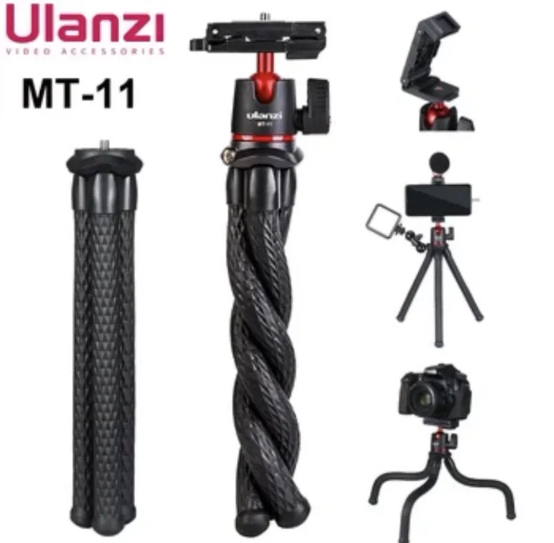 Гнучкий штатив Ulanzi MT-11 з кріпленням для смартфона та додатковою різьбою 1/4 — фото 2