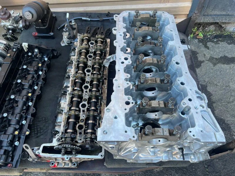 Головка BMW X5 E70 F10 N57 ТНВД N57D30A 3.0dX 4.0dX Поршень Шатун Поддон N57D30B Блок — фото 4