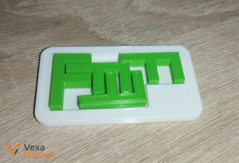 Головоломка F-Puzzle, надрукована на 3D-принтері