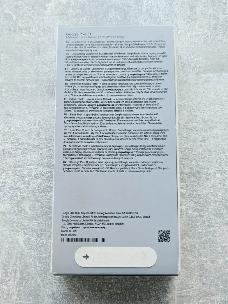 Google Pixel 11 512GB Obsidian. Фізична сім та eSIM. Європейська версія — фото 3