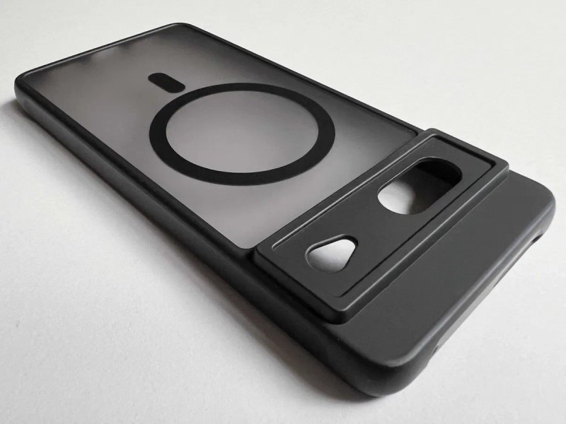 Google Pixel 7 чохол Magnetic MagSafe чорний силікон TPU чехол — фото 4