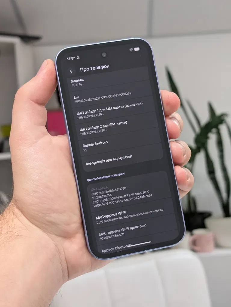 Google Pixel 9a 8/128GB Iris Neverlock, Піксель 9а 128ГБ Гарний стан, 7 циклів — фото 8