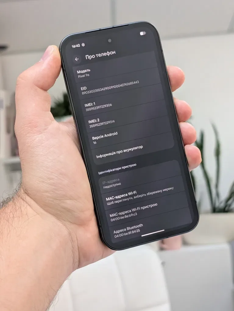 Google Pixel 9a 8/128GB Obsidian Neverlock, Піксель 9а 128ГБ Неверлок, 98% АКБ — фото 8