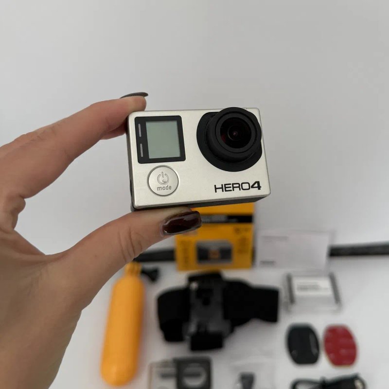 GoPro HERO 4 Black якісна екшн камера для спорту роботи хоббі відео з кріпленням флешкою аквабоксом — фото 2