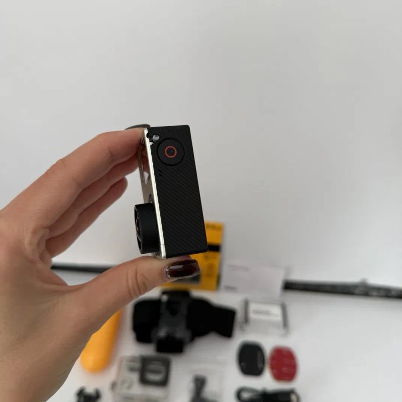 GoPro HERO 4 Black якісна екшн камера для спорту роботи хоббі відео з кріпленням флешкою аквабоксом — фото 6