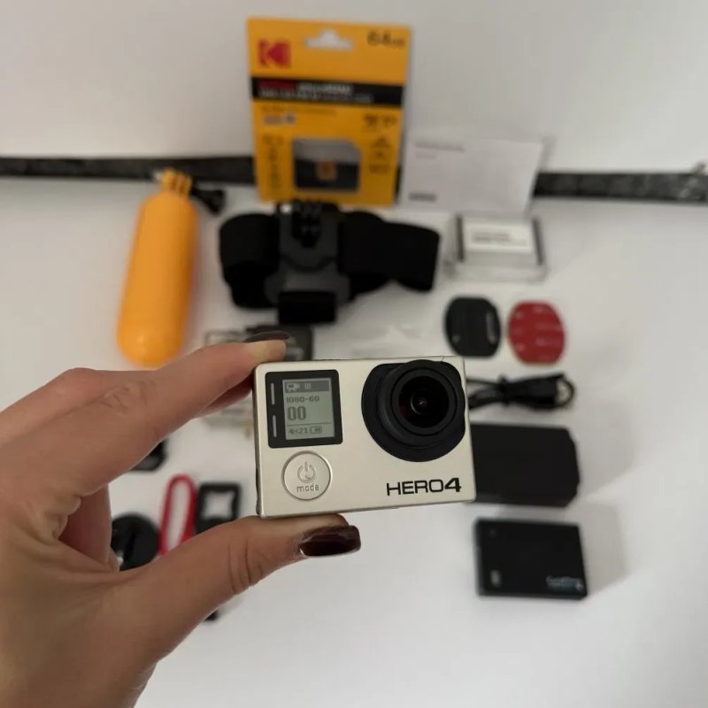GoPro HERO 4 Black якісна екшн камера для спорту роботи хоббі відео з кріпленням флешкою аквабоксом — фото 8