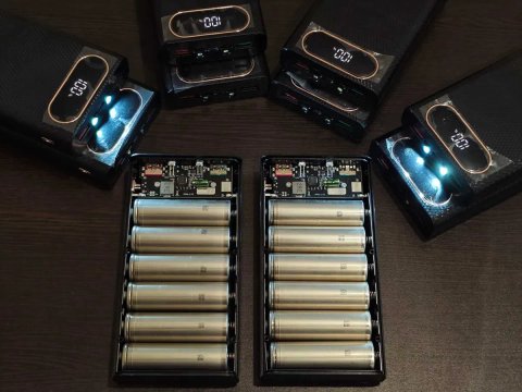 Готовый Power Bank 30000mAh + кабель TypeC / 6 * 5000mAH акб 21700 QC PD повербанк Fast Charge в сборе быстрая зарядка разрядка честная ёмкость cable