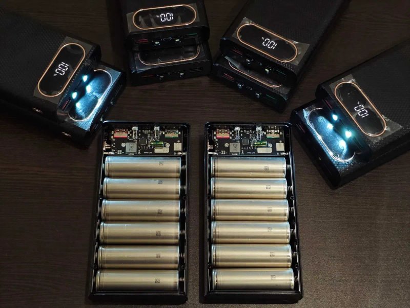Готовый Power Bank 30000mAh + кабель TypeC / 6 * 5000mAH акб 21700 QC PD повербанк Fast Charge в сборе быстрая зарядка разрядка честная ёмкость cable