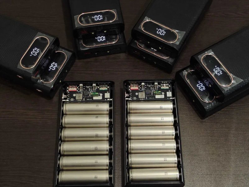 Готовый Power Bank 30000mAh + кабель TypeC / 6 * 5000mAH акб 21700 QC PD повербанк Fast Charge в сборе быстрая зарядка разрядка честная ёмкость cable — фото 2