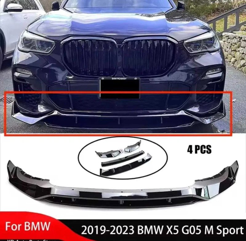 Губа сплиттер бампера BMW X5 G05 накладка спойлер диффузор сплітер — фото 2