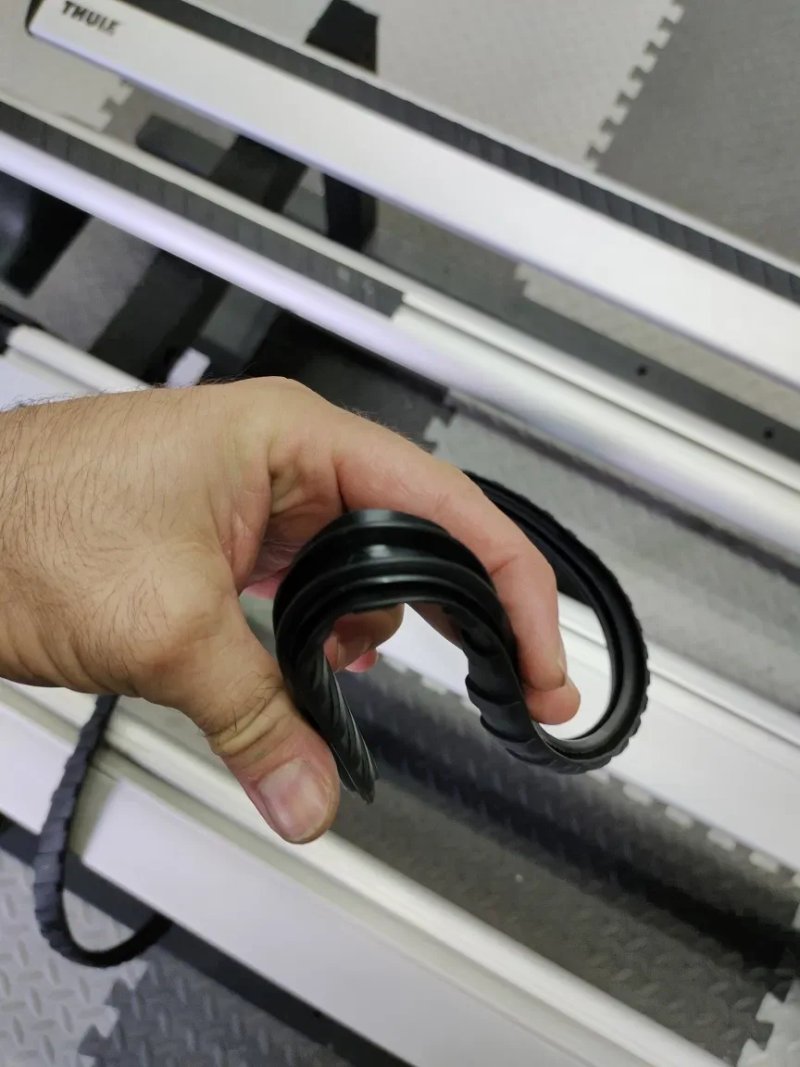 Гумка Резинка Ущільнювач в Т-паз для поперечин Thule Wingbar Wingbar edge Aerobar Mont blanc Гумки для оригінальних поперечин — фото 5