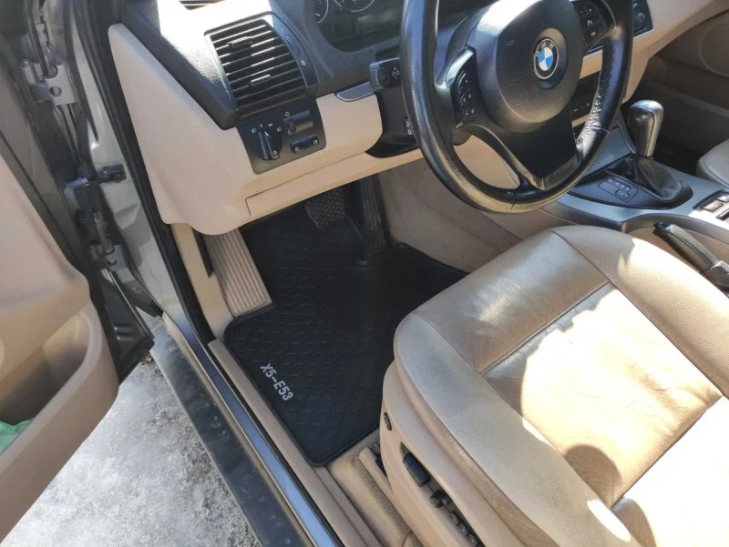 Гумові килимки в салон BMW X5 E53 коврики резиновые БМВ Х5 Е53 БМВ Х5 Є53 Ікс5 — фото 2