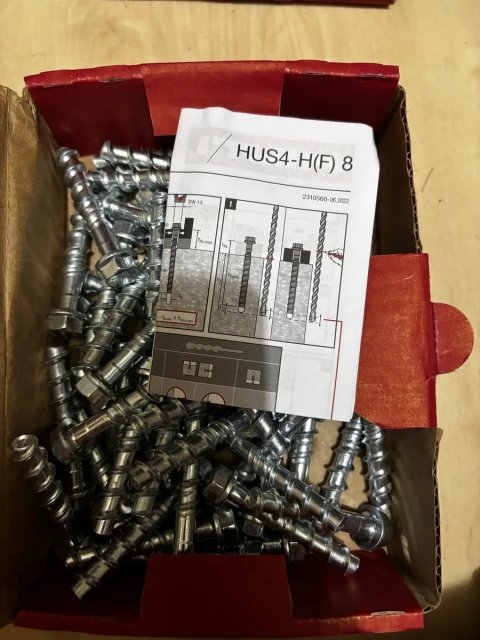 Hilti, Wurth, fischer, Sormat анкрерні шурупи по бетону, турбогвинт