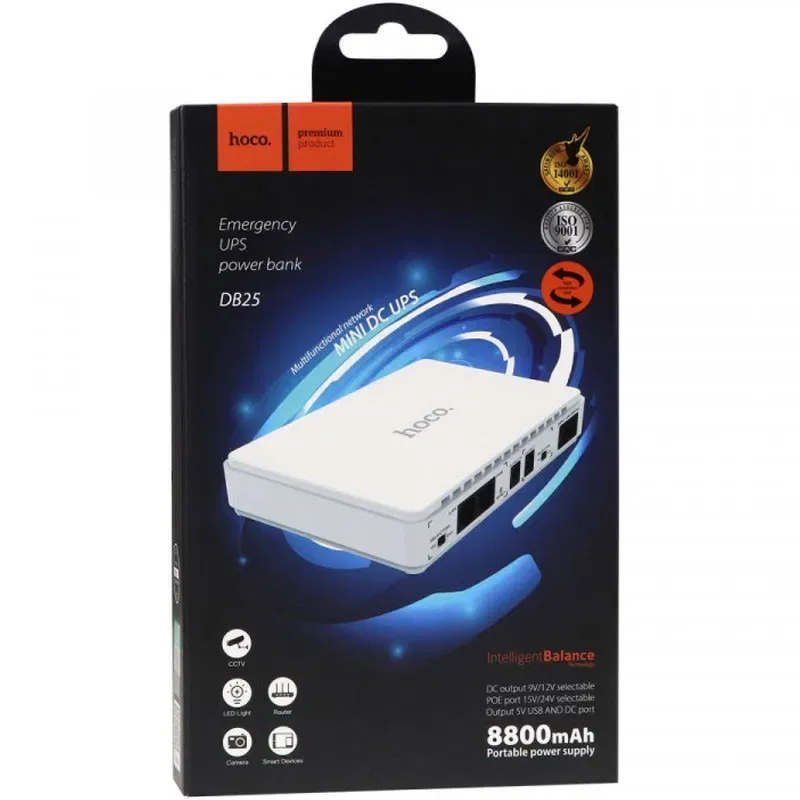 Hoco DB63 UPS для роутерів 5V/9V/12V 10000 mAh — фото 4