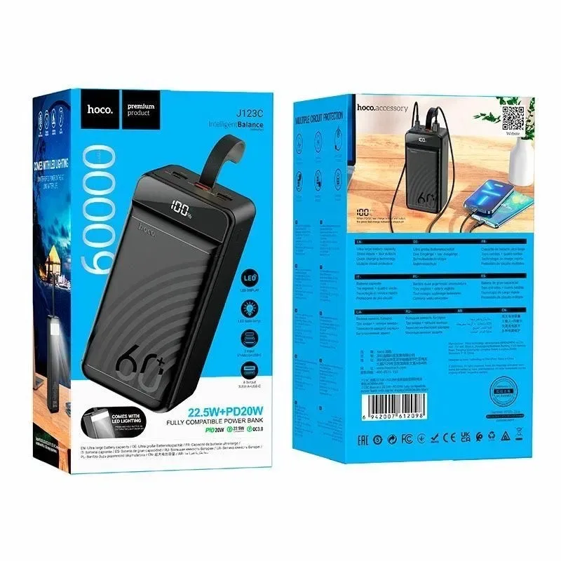 Hoco PowerBank J86B 60000mah 22,5 W — фото 2