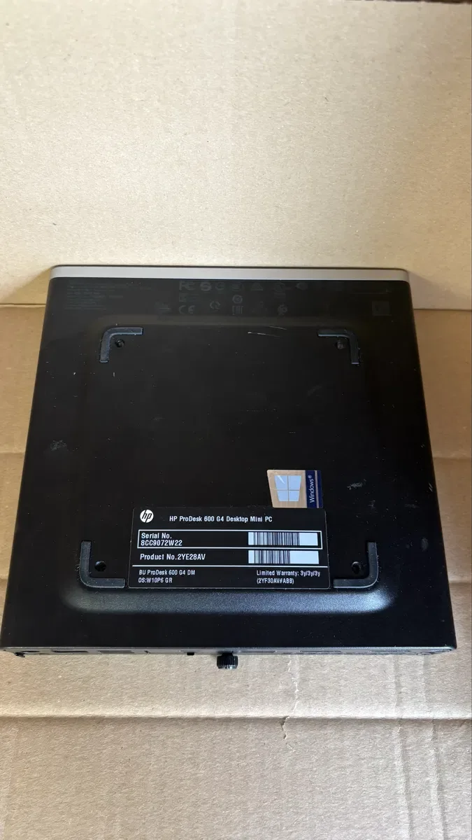 HP prodesk 600 g4 mini i3-8100t/i5-8500t / 8Gb DDR4 / SSD M.2nvme 256 GB неттоп — фото 4