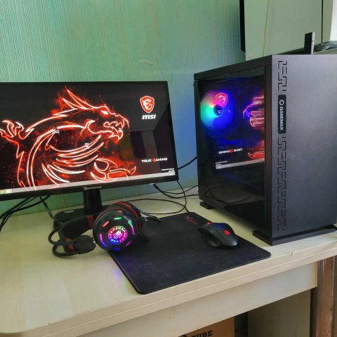i7  Игровой пк видео 1050ti 4gb озу 16  hdd   системный блок монитор