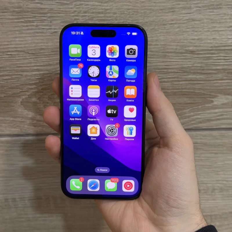 Ідеал! З коробкою Iphone 15 pro 256Gb Navy Blue — фото 2
