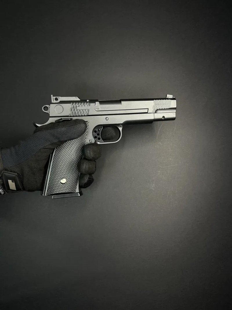 Іграшковий металевий пістолет Browning G20 Galaxy 6 мм пружинний — фото 6