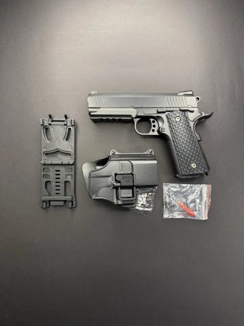 Іграшковий металевий пістолет Colt Force з кобурою G25+ 6 мм пружинний
