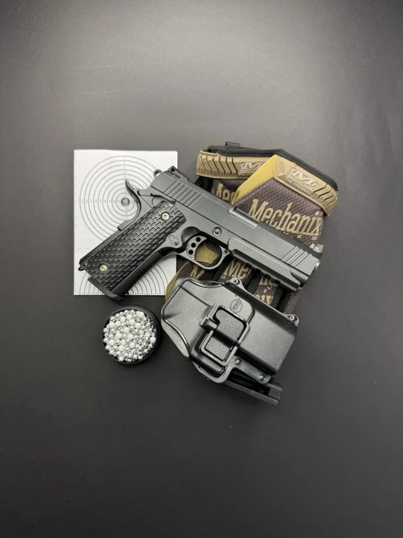 Іграшковий металевий пістолет Colt Force з кобурою G25+ 6 мм пружинний — фото 3