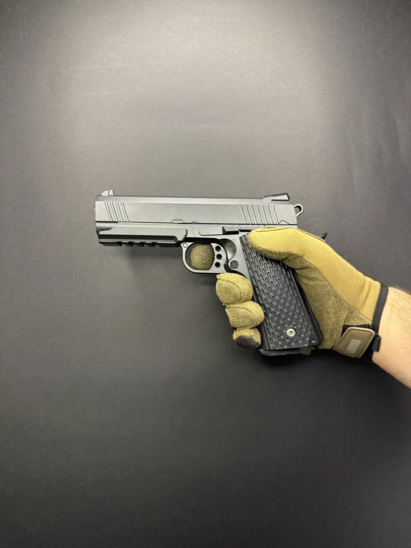 Іграшковий металевий пістолет Colt Force з кобурою G25+ 6 мм пружинний — фото 5