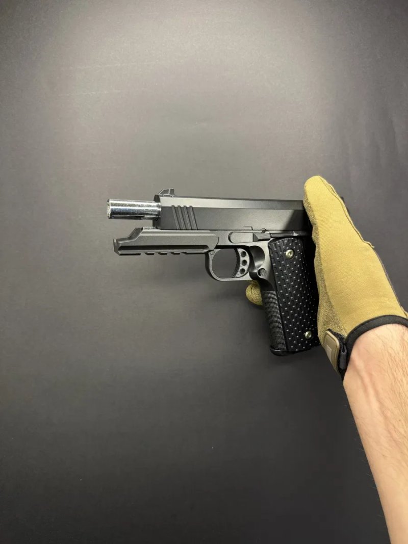 Іграшковий металевий пістолет Colt Force з кобурою G25+ 6 мм пружинний — фото 7