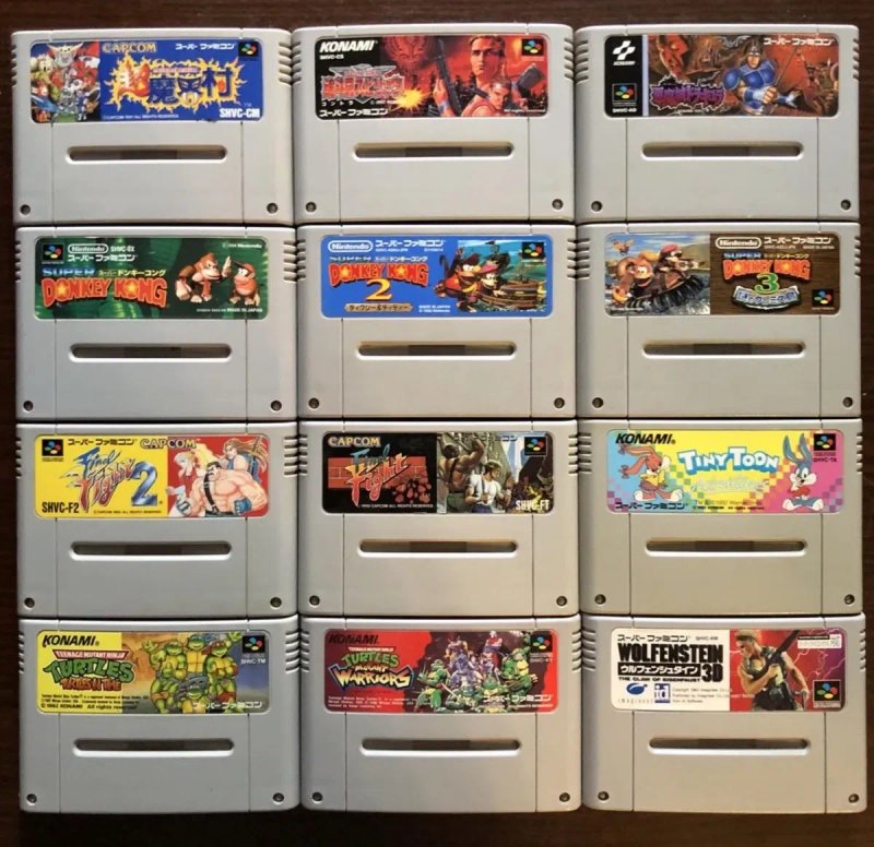 Ігри для Siper Nintendo (SNES), Super Famicom: Zombies, Mortal Kombat, Jungle Book, Castlevania Contra, Wolfenstein, Turtles, Super Mario, Donkey Kong — фото 2