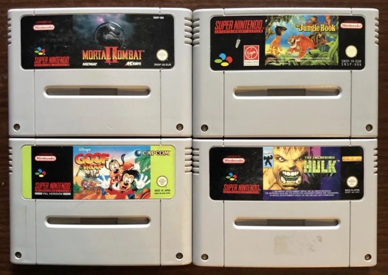 Ігри для Siper Nintendo (SNES), Super Famicom: Zombies, Mortal Kombat, Jungle Book, Castlevania Contra, Wolfenstein, Turtles, Super Mario, Donkey Kong — фото 4