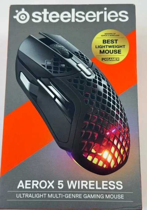 Ігрова миша SteelSeries Aerox 5 Wireless Black (Бездротова) привезена з Європи! Стан нового!