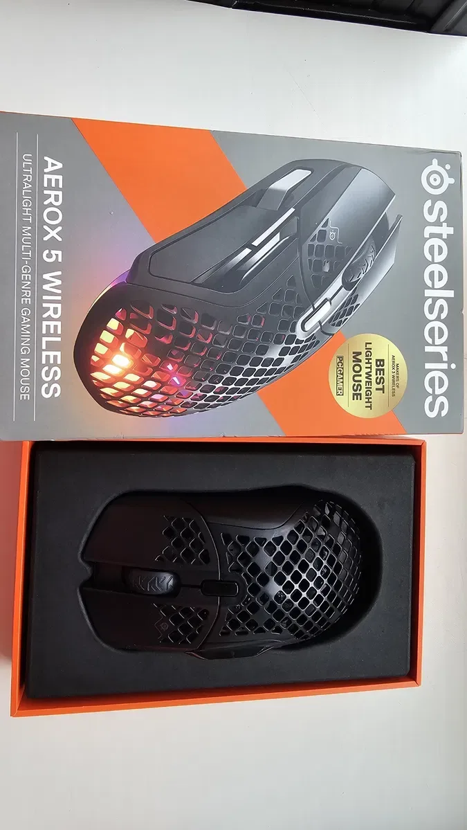 Ігрова миша SteelSeries Aerox 5 Wireless Black (Бездротова) привезена з Європи! Стан нового! — фото 2