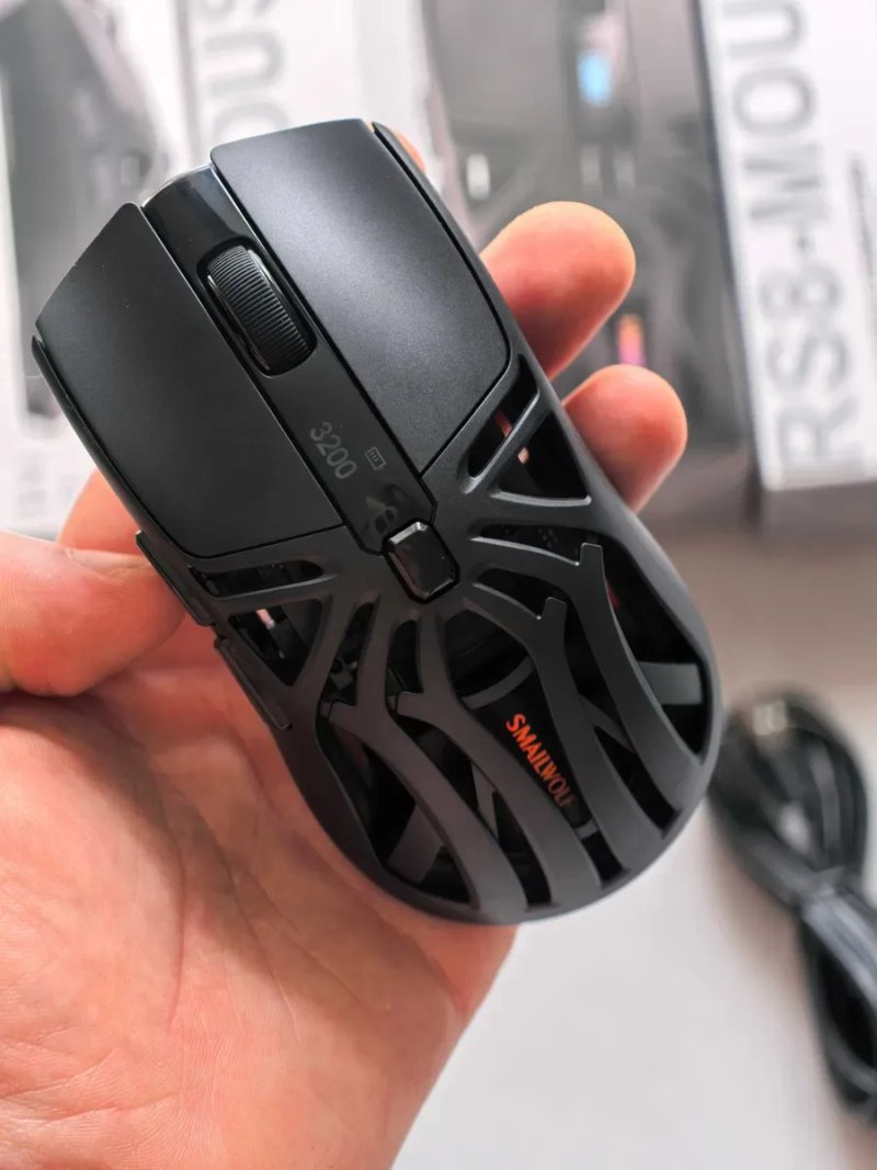 Игровая беспроводная мышь с экраном SMAILWOLF RS8 10000 dpi — фото 3