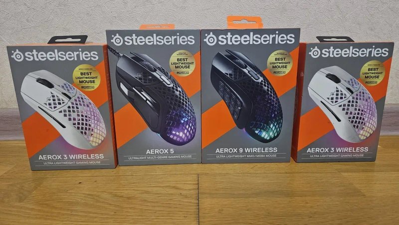 Ігрові бездротові мишки SteelSeries Aerox 3 / 5 / 9 Wireless (Оригінал) — фото 2