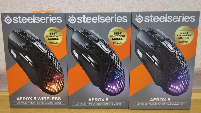 Ігрові бездротові мишки SteelSeries Aerox 3 / 5 / 9 Wireless (Оригінал) — фото 3