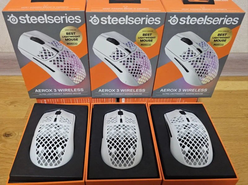 Ігрові бездротові мишки SteelSeries Aerox 3 / 5 / 9 Wireless (Оригінал) — фото 5