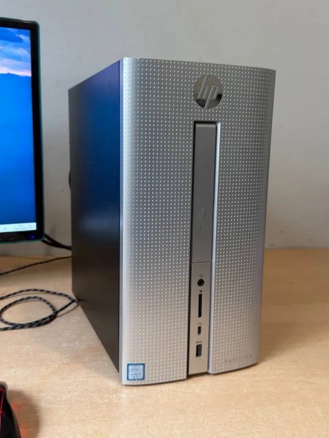 Ігровий комп’ютер HP Pavilion / Intel Core i5-7400 / 8 ГБ RAM / HDD 1 ТБ / GTX 1050 2 ГБ