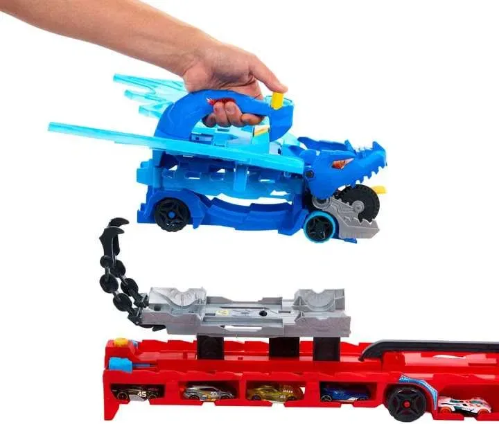 Ігровий набір Hot Wheels City Ultimate dual dragon Транспортер-трансформер Два дракони — фото 4