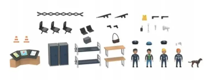 ігровий набір "Поліцейській відділок" з лед підсвіткою playtive, 167 елементів — фото 3