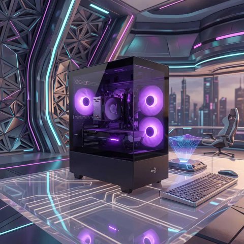 ІГРОВИЙ ПК ElitePC Aero! AMD Ryzen7 5700G  / Nvidia GeForce RTX 5060 / DDR4 32Gb / SSD M.2 1TB Crucial c100 / Asus Prime B550M-K