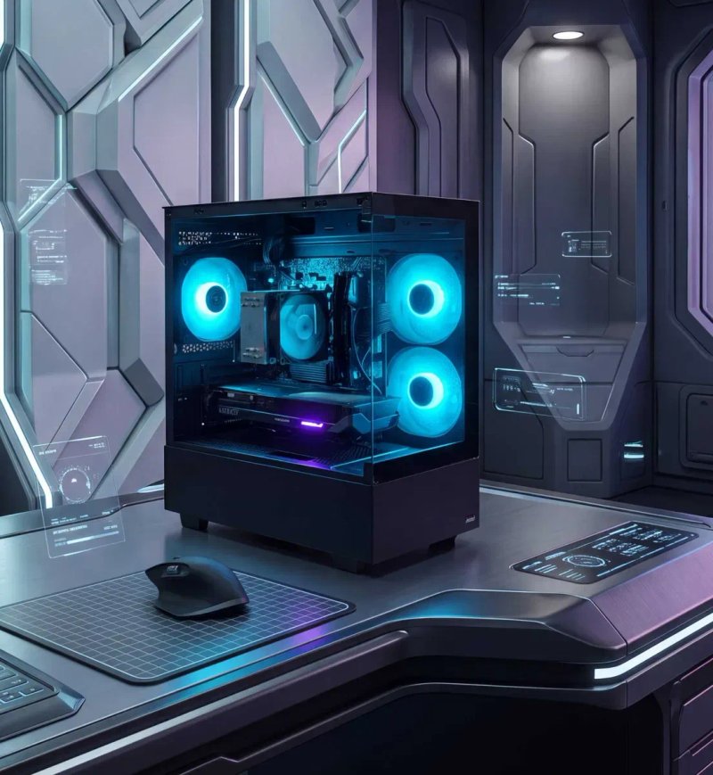ІГРОВИЙ ПК ElitePC Aero! AMD Ryzen7 5700G  / Nvidia GeForce RTX 5060 / DDR4 32Gb / SSD M.2 1TB Crucial c100 / Asus Prime B550M-K — фото 2