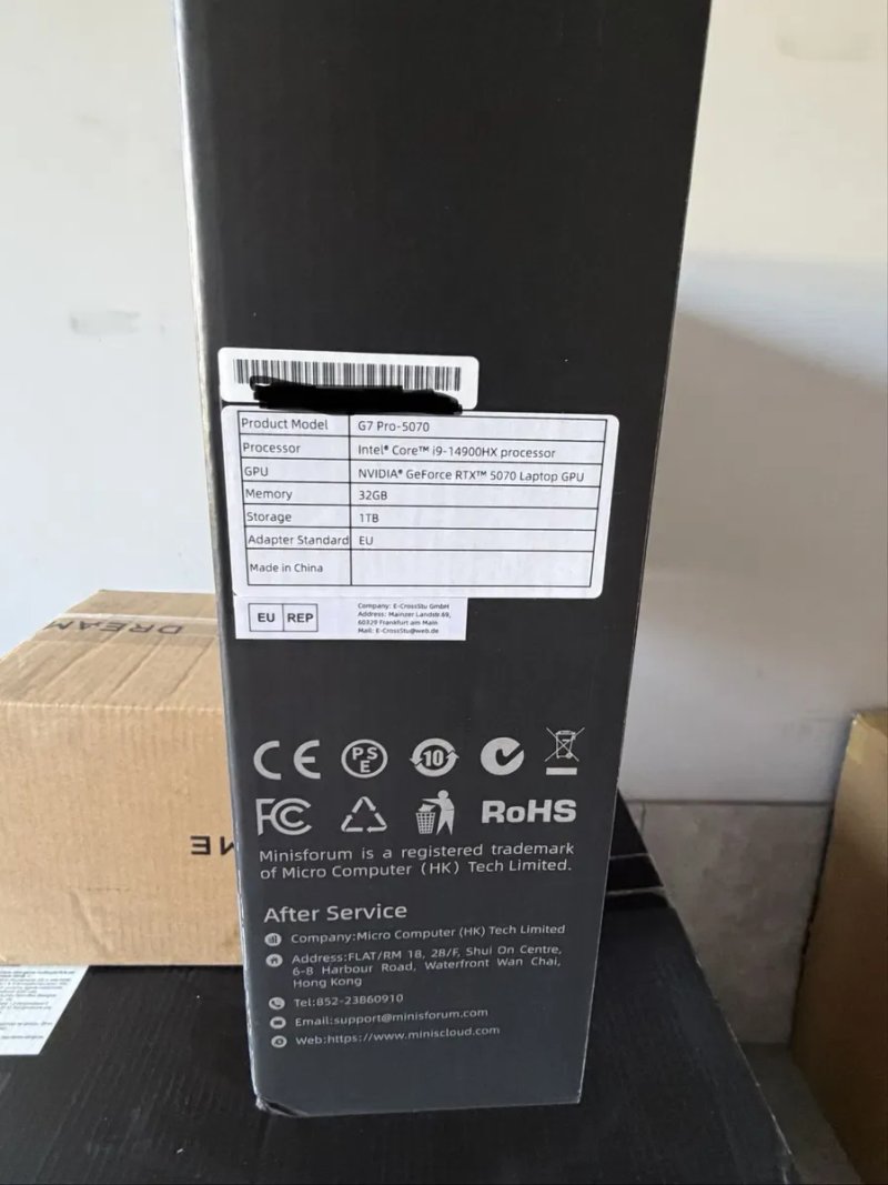Ігровий ПК G7 Pro Minisforum/i9 14900HX/RTX 5070GDDR7/32RAM/1TB — фото 4