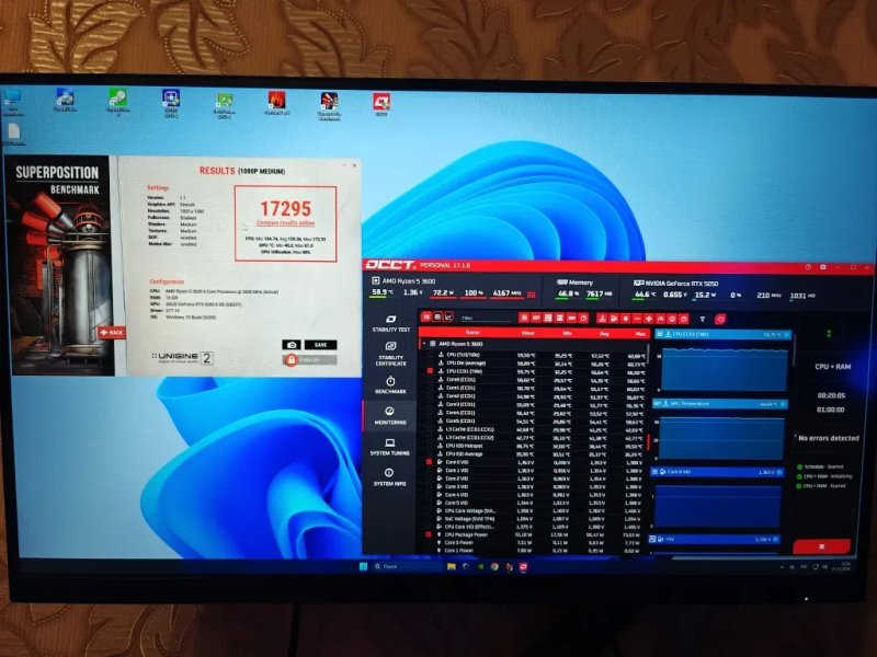 Игровой компьютер Ocypus ARGB/ RTX 5050 8G гарантия/ B550/R5 3600/ 16 OZU DDR 4/ SSD Nvme Kingston 1tb — фото 8
