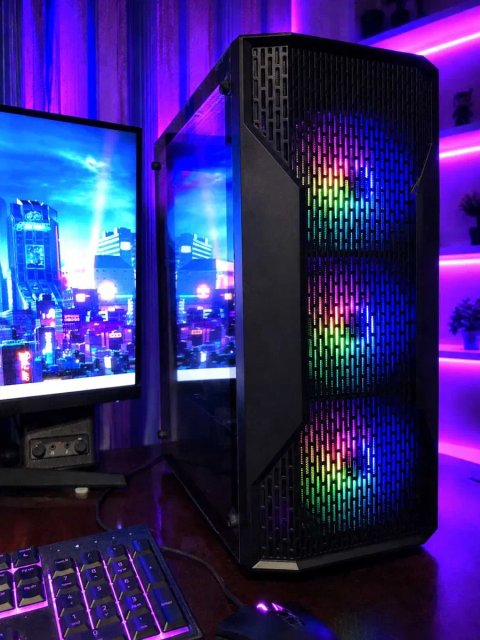 Игровой ПК Intel i7/32Gb/RX580 8/SSD256+500 компьютер системный блок