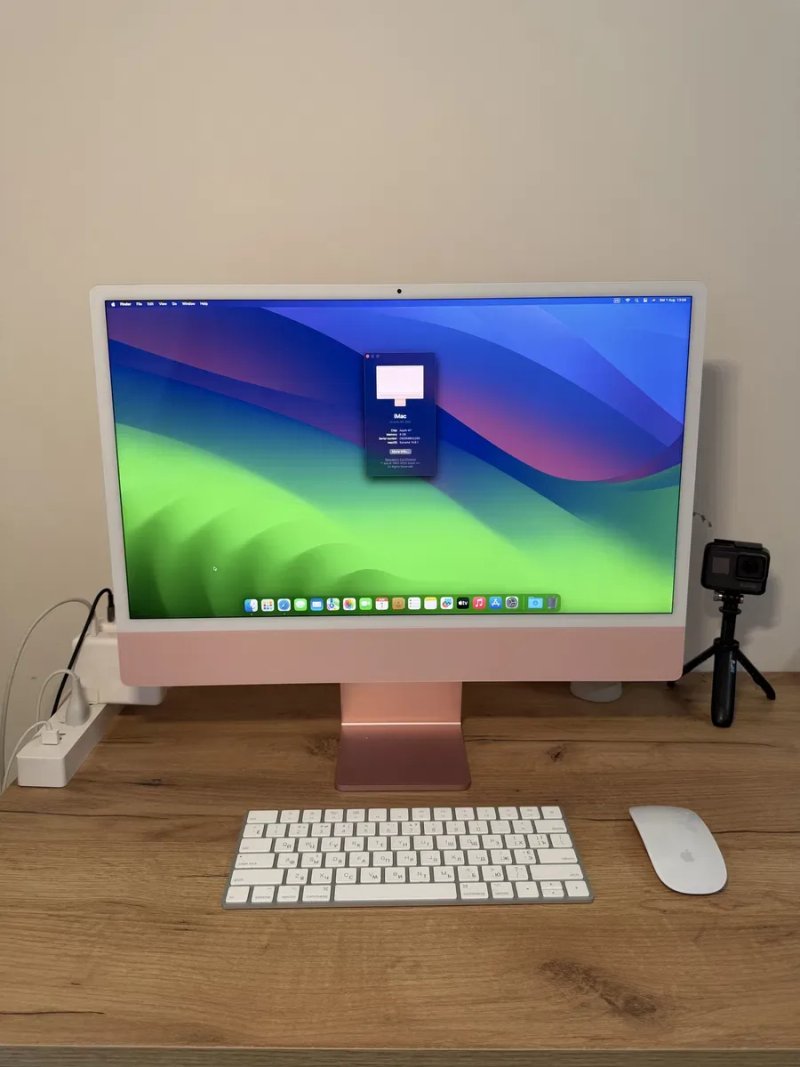 iMac 24’ 2021 M1 8CPU / 7GPU 8GB RAM 256GB SSD Pink — фото 2