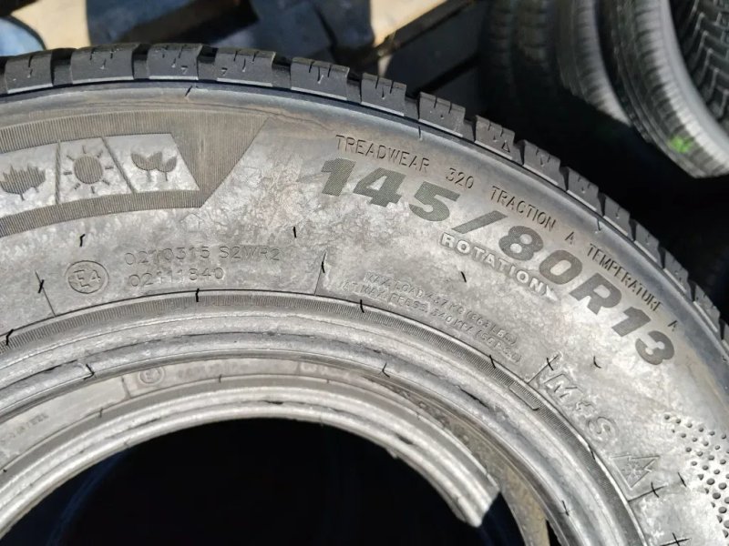Imperial 145 80 r13 4шт шини матіз всесезонка QQ Таврія Славута  б'у резина з Європи — фото 6
