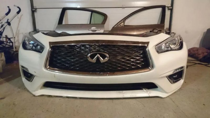Infiniti Q50 V37 бампер передний новый в сборе РЕСТАЙЛ 2018 год! — фото 8