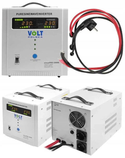 Інвертор 2000W Volt Polska ДЖБ ИБП UPS Резервне живлення. Чистий синус. Бесперебойник. Инвертор