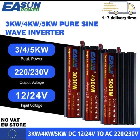 Інвертор Easun Power 3000 W  12V та 24V
