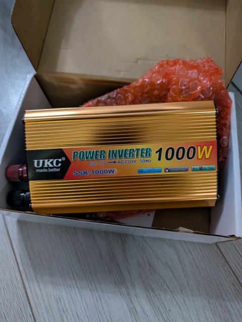Інвертор перетворювач напруги UKC I-Power SSK Series 1000W (DC 12V -> AC 220V)